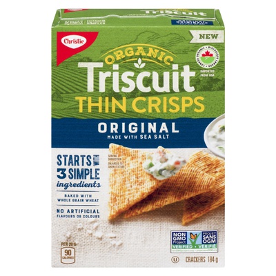 CHRISTE'S ORGANIC TRISCUITS THIN CRISPS