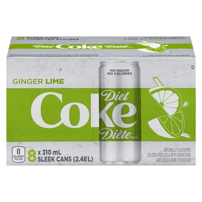 DIET COKE GINGER LIME 310ml