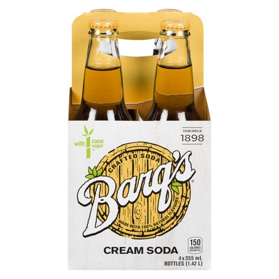 BARQS CREAM SODA 4x355ml