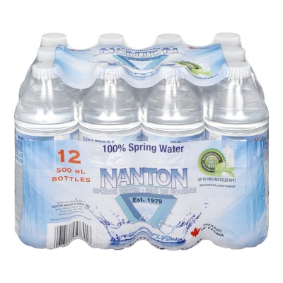 Nanton - Spring Water, 500ml, 12 Pack