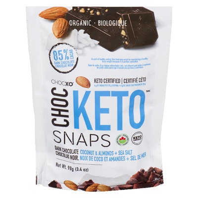 Chocxo - Keto Dark Chocolate Coconut Almond & Sea Salt Snaps