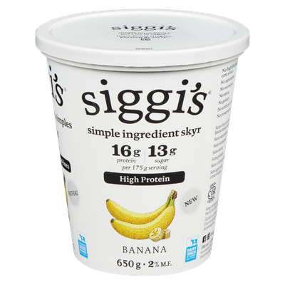 Siggi's - Simple Skyr Banana Yoghurt 2%