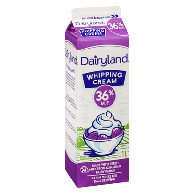 DAIRYLAND OLD FASHND WHIPPING CREAM 36%