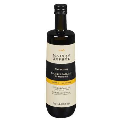 Maison Orphee - Organic Unrefined Canola Oil, Cold Pressed