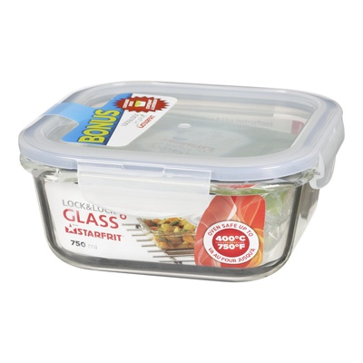 Starfrit - Lock&Lock Glass Container, 750ml