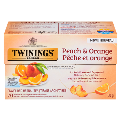 Twinings - Peach & Orange Flavoured Herbal Tea