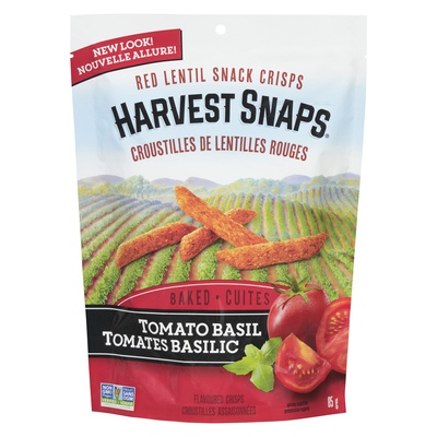 Harvest Snaps - Tomato Basil Baked Lentil Crisps