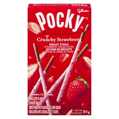Glico - Pocky Biscuit Sticks, Crunchy Strawberry