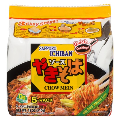 SAPPARO ICHIBAN RAMEN 5 PACK CHOW MEIN