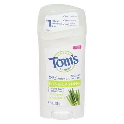 Tom's - Refreshing Lemongrass 24 Hour Natural Deodorant