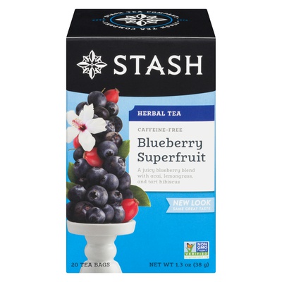 Stash - Caffeine Free Blueberry Superfruit Tea Bags