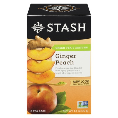 Stash - Green Tea Matcha Ginger Peach Tea Bags
