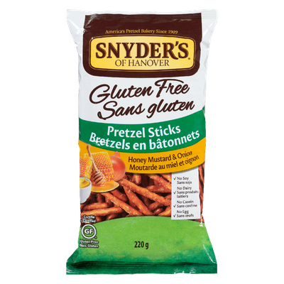 Snyder's Of Hanover - Honey Mustard and Onion Pretzel Sticks, Gluten Free