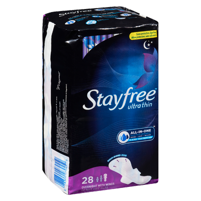 Stayfree - Ultra Thin with Wings Pads, Overnight