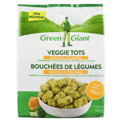 GREEN GIANT TOTS BROC & CHEESE