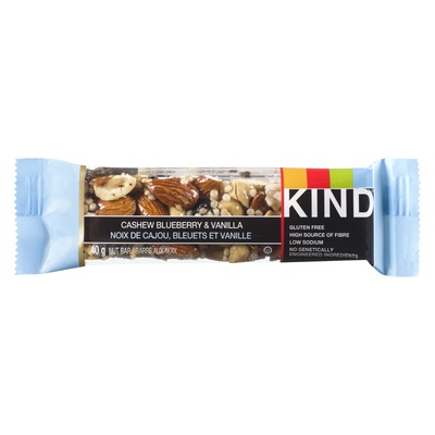 KINDA BAR CASHEW BLUEBERRY VANILLA