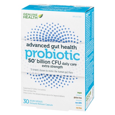 Genuine Health - Advanced Gut Health 50 Billion Probiotic