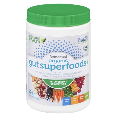 Genuine Health - Fermented Organic Natural Superfood for Gut Health Powder