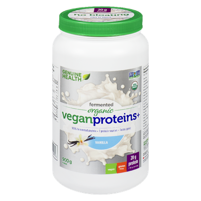 Genuine Health - Fermented Organic Vegan Proteins+ Vanilla Powder