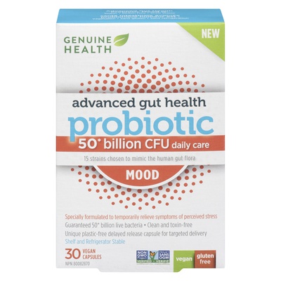 Genuine Health - Advanced Gut Health 50 Billion CFU Mood
