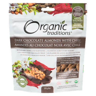 Organic Traditions - Dark Chocolate Almonds and Chili