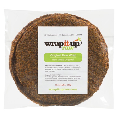 Wrap it Up Raw - Original Wraps (Organic, Gluten Free, Vegan) - Small