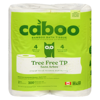 Caboo - Bamboo Bathroom Tissue - Toilet Paper - 2 Ply