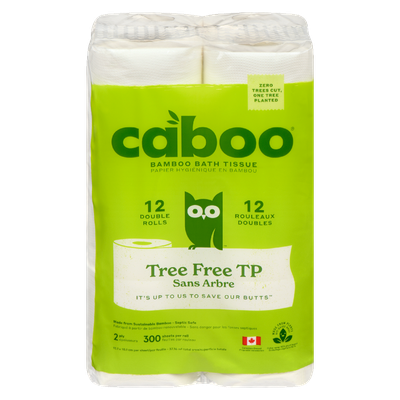 Caboo - Bamboo Bathroom Tissue - Toilet Paper - 2 Ply