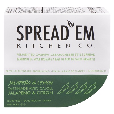 Spread 'Em - Jalapeno & Lemon Cashew Spread