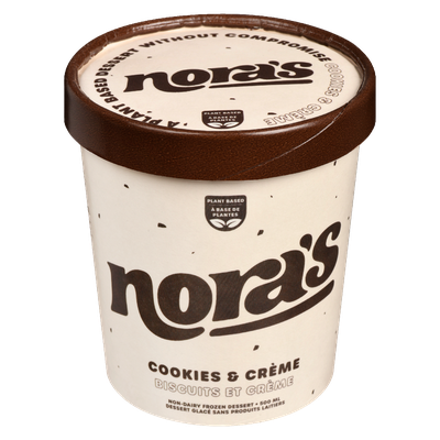 Nora's - Non Dairy Cookie & Creme Frozen Desert
