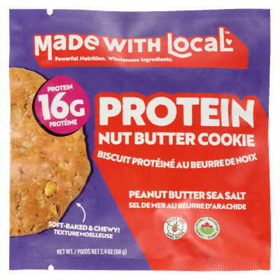 Made With Local - Protein Cookie, Peanut Butter & Sea Salt