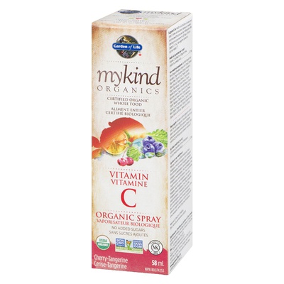 GARDEN OF LIFE MYKIND VIT C SPRAY CHRY-TANG