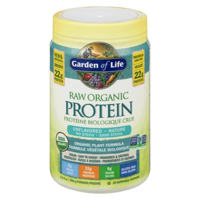 Garden of Life - Raw Organic Protein - Unflavoured