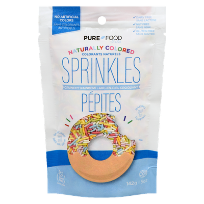 Pure Food - Naturally-Coloured Sprinkles Crunchy Rainbow