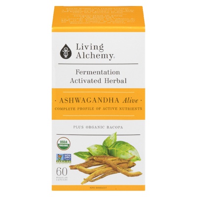 Living Alchemy - Ashwagandha Alive Fermentation Activated Herbal Plus Bacopa