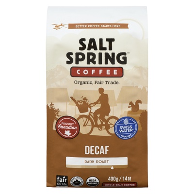 Salt Spring - Organic Decaf Dark Roast Coffee
