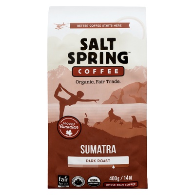 Salt Spring - Organic Dark Roast Coffee - Sumatra