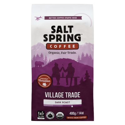 Salt Spring - Organic Dark Roast Coffee - Village Trade