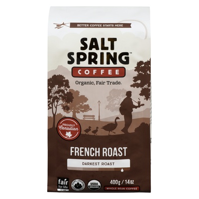 Salt Spring - Organic Darkest Roast Coffee - French Roast