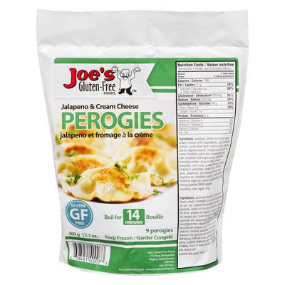 JOES Gluten Free PEROGIES JALAPENO & CREAM CHEESE