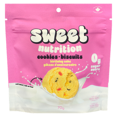 Sweet - Zero Sugar Birthday Cake Cookies