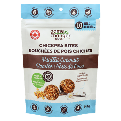 Game Changer Foods -  Chick Pea Bites - Vanilla Coconut