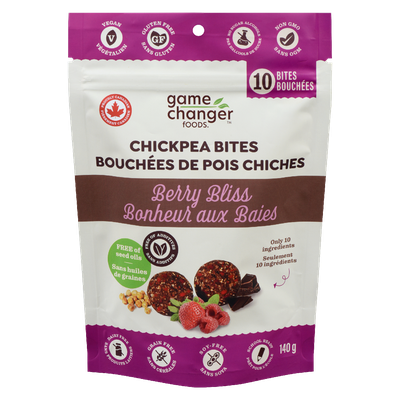 Game Changer Foods - Chickpea Bites - Berry Bliss
