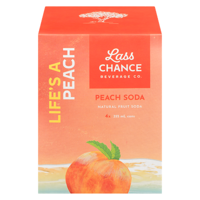 Lass Chance - Natural Peach Fruit Soda