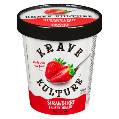 Krave Kulture - Strawberry Frozen Yogurt