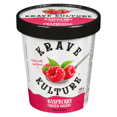 Krave Kulture - Raspberry Frozen Yogurt