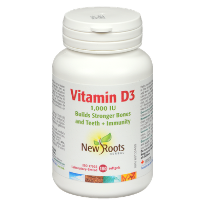 New Roots - Vitamin D3 1000IU Softgels