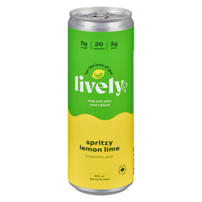 Lively - Lemon Lime Prebiotic Soda Pop