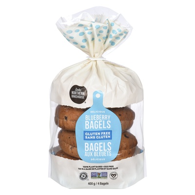LITTLE NORTHERN BAKE Gluten Free BAGELS BLUEBERRY