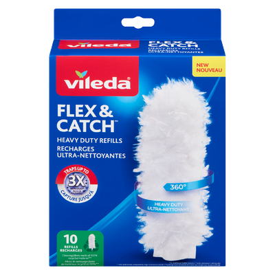 Vileda - Flex & Catch Heavy Duty Duster Refills, 10 count